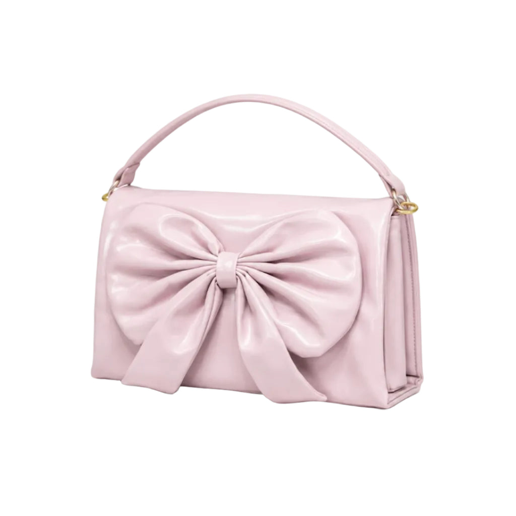Luxury Bow Accent Shoulder Bag