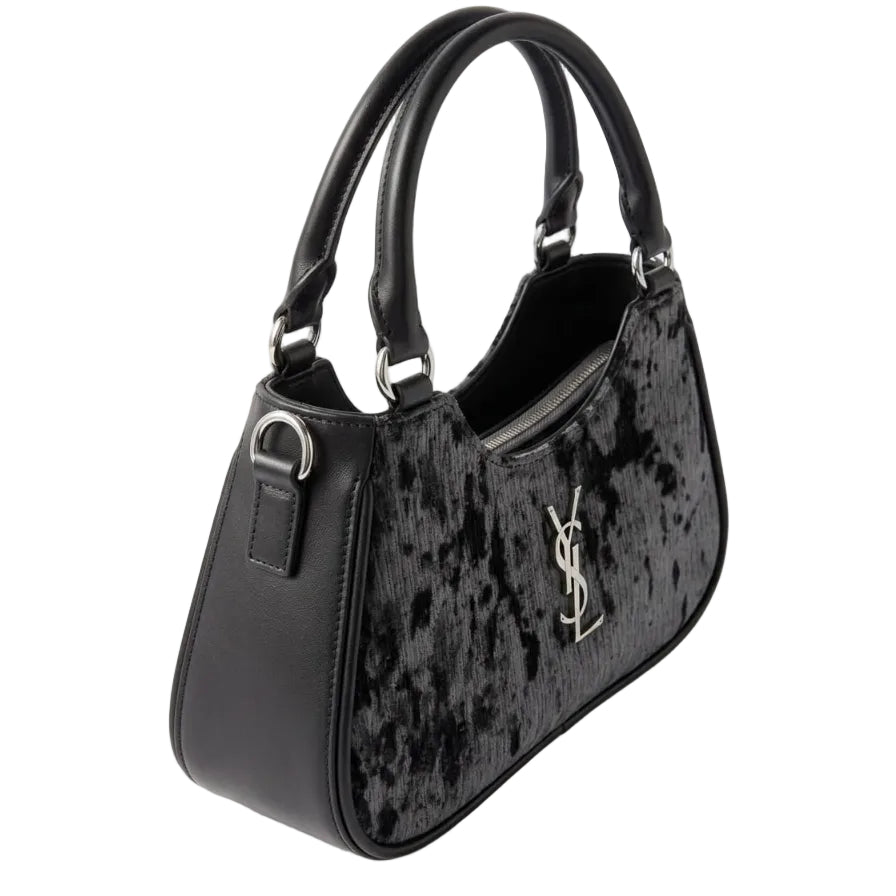 Textured Chain Accent Shoulder Bag