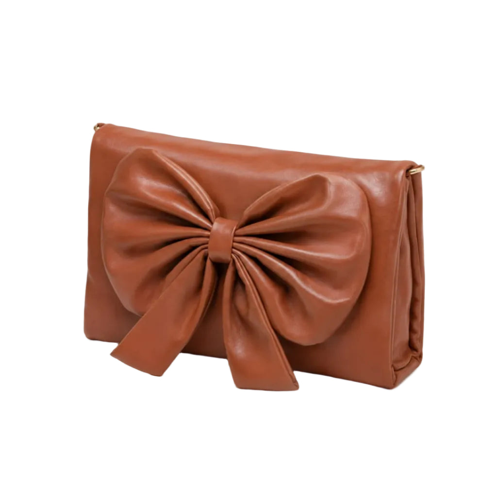 Luxury Bow Accent Shoulder Bag