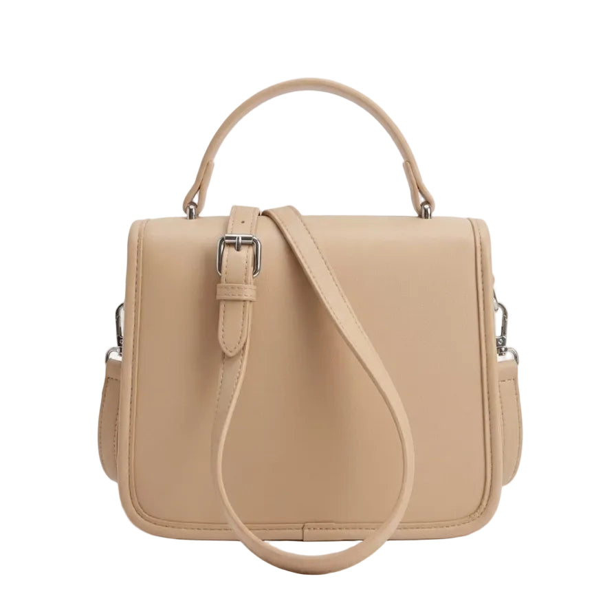 Geometric Pattern Top Handle Crossbody Bag