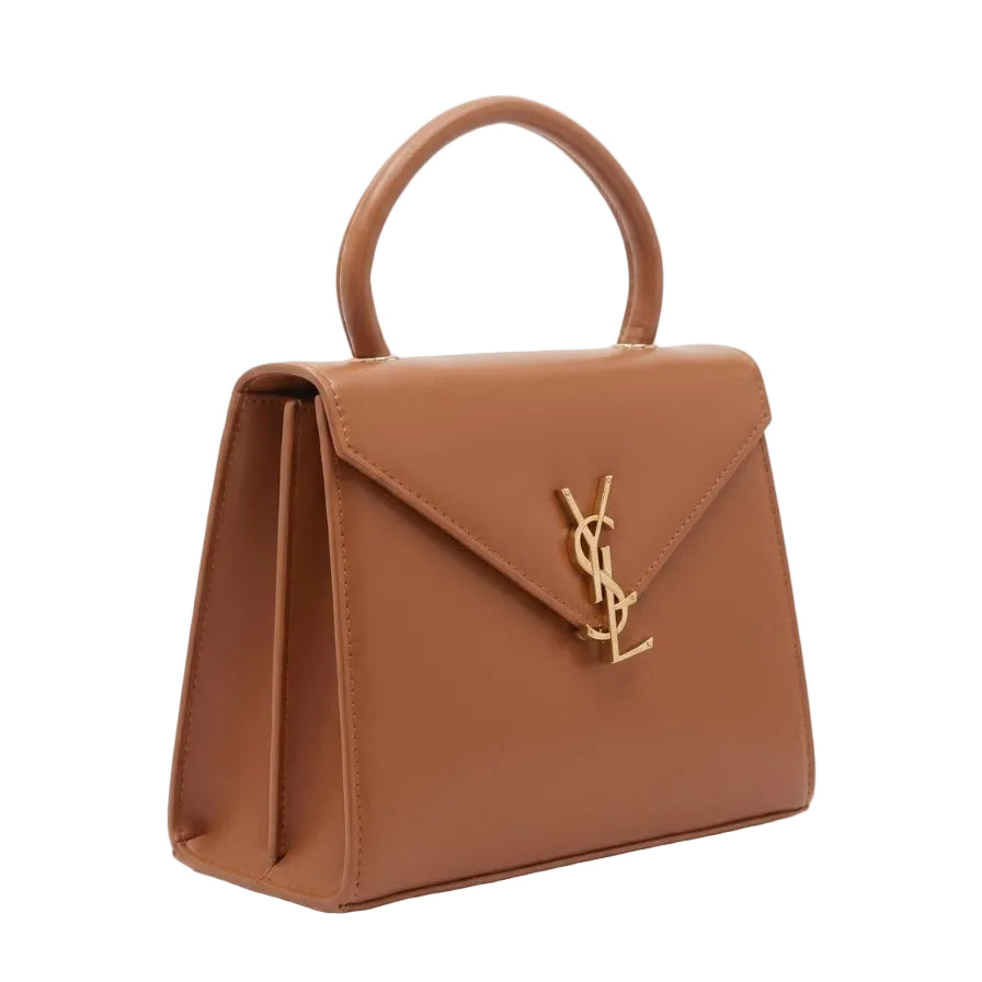 Elegant Structured Top Handle Handbag