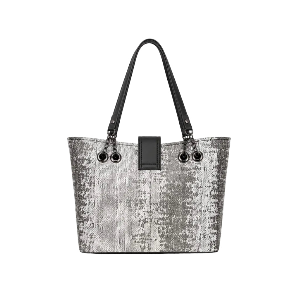 Textured Tassel Tote Bag
