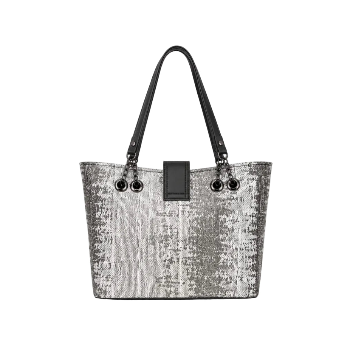 Textured Tassel Tote Bag