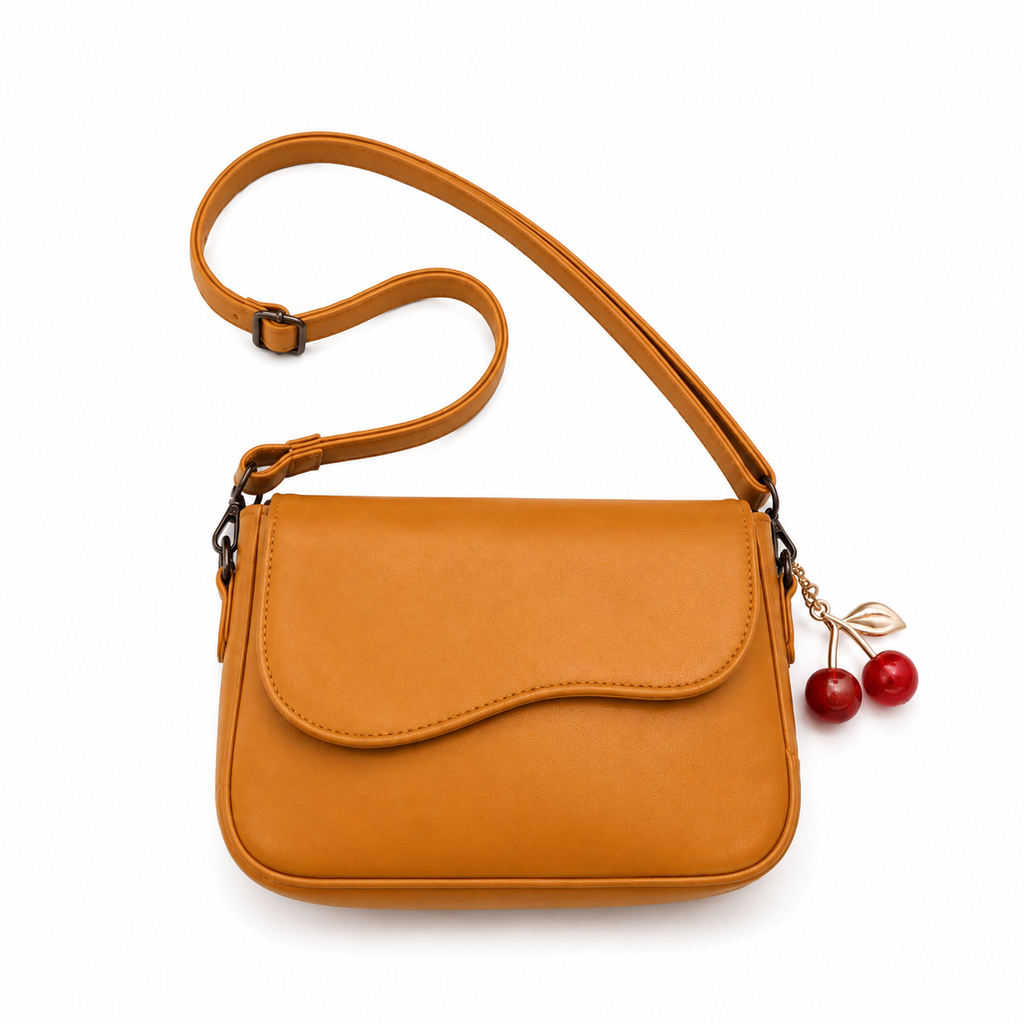 Girl's Leather Plain Purse