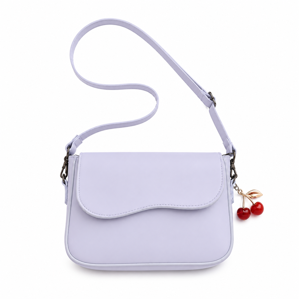 Girl's Leather Plain Purse