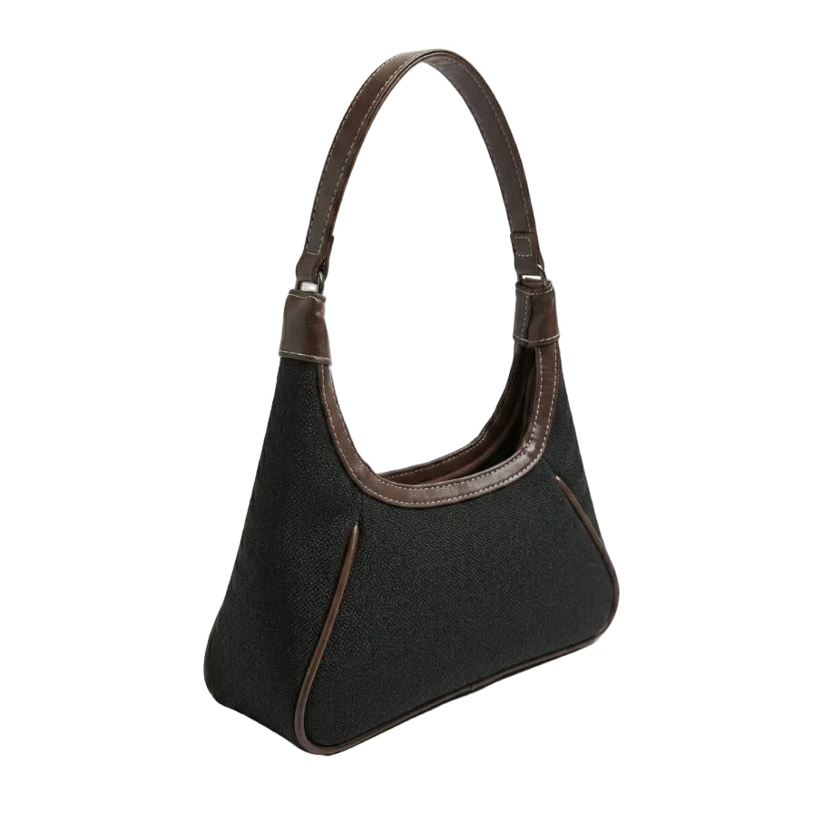 Vintage Textured Shoulder Bag