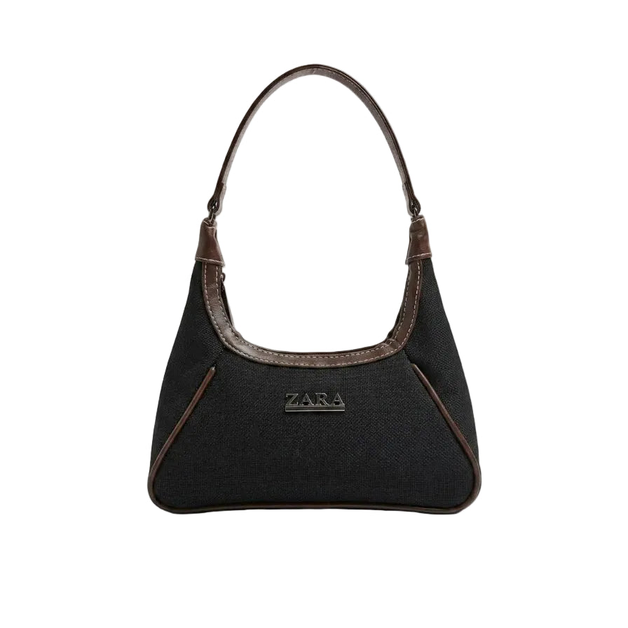 Vintage Textured Shoulder Bag
