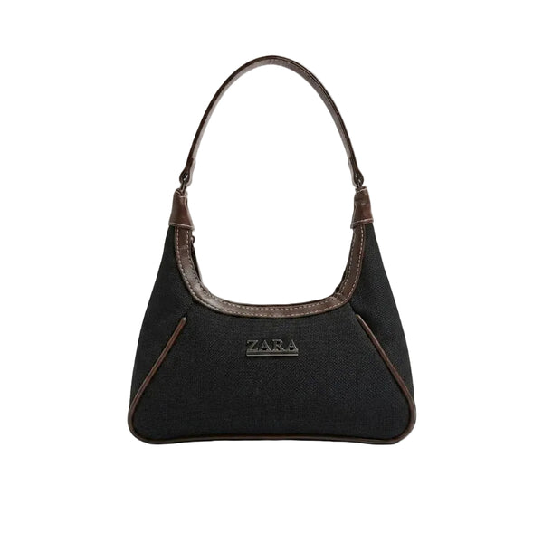 Vintage Textured Shoulder Bag