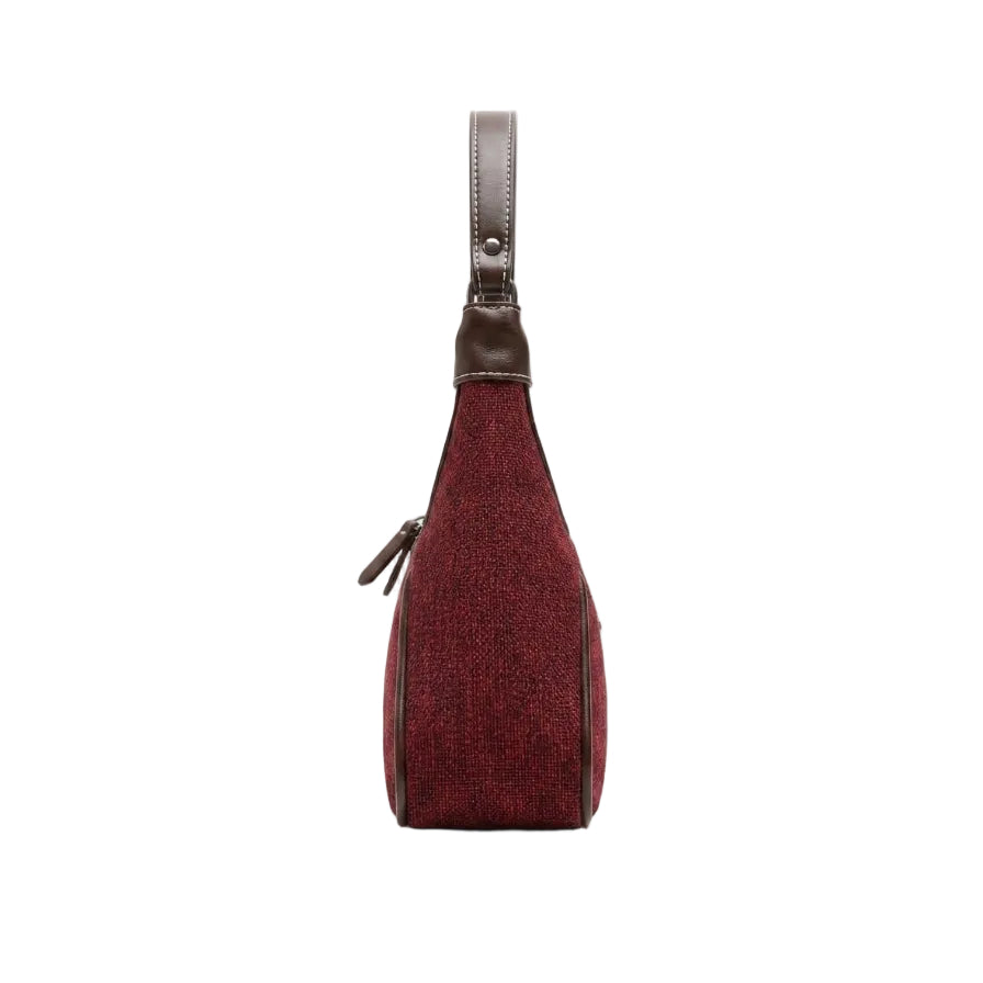Vintage Textured Shoulder Bag