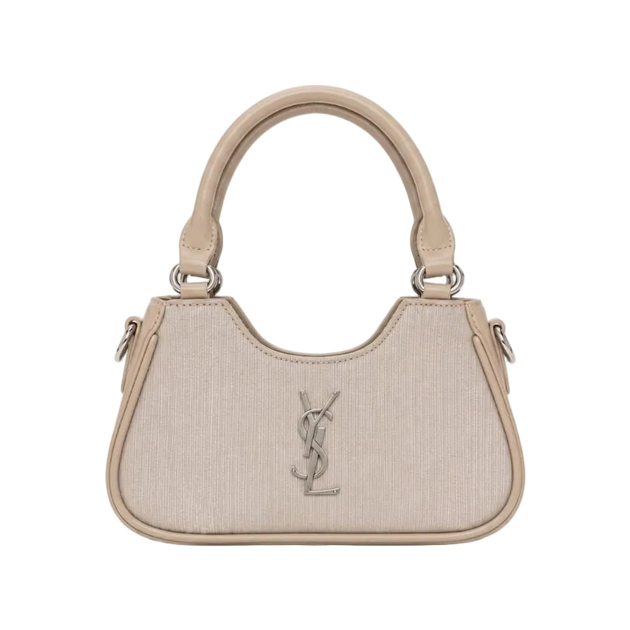 Textured Chain Accent Shoulder Bag