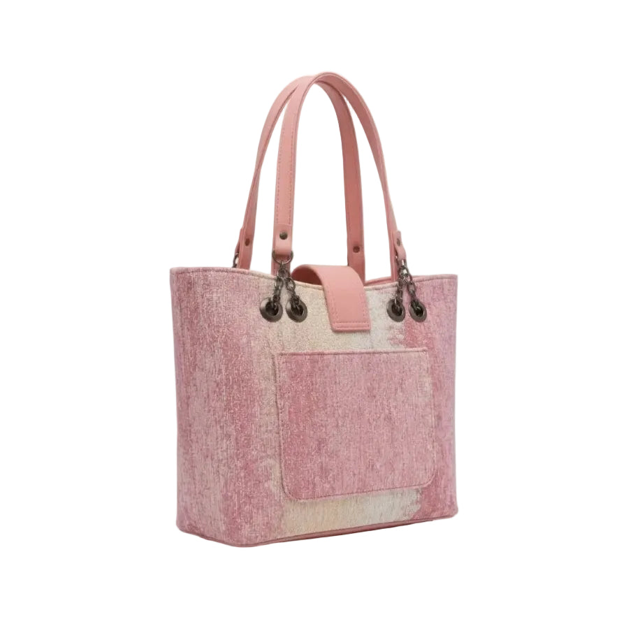Textured Tassel Tote Bag