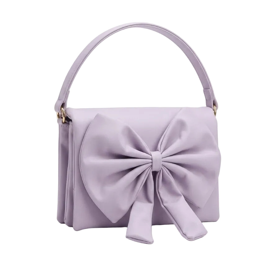 Luxury Bow Accent Shoulder Bag
