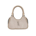 Textured Chain Accent Shoulder Bag