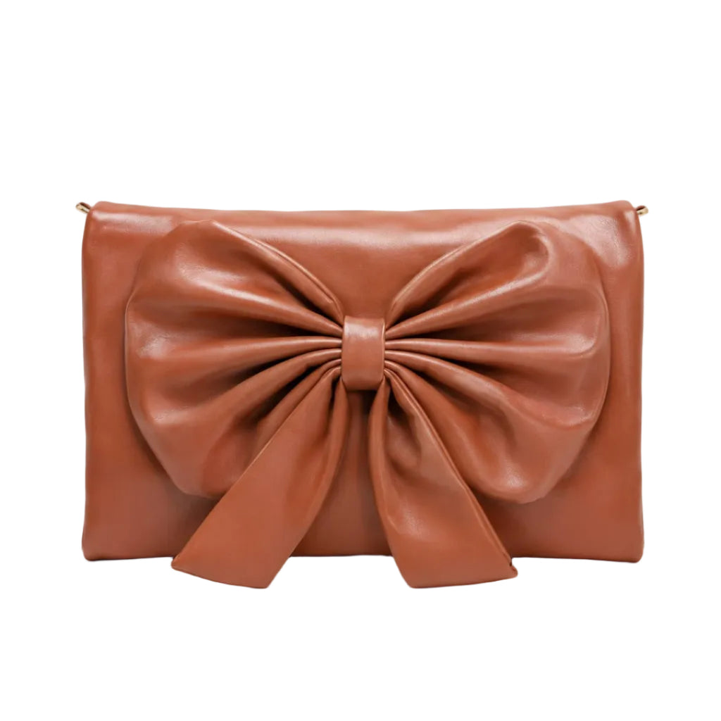 Luxury Bow Accent Shoulder Bag