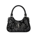 Textured Chain Accent Shoulder Bag