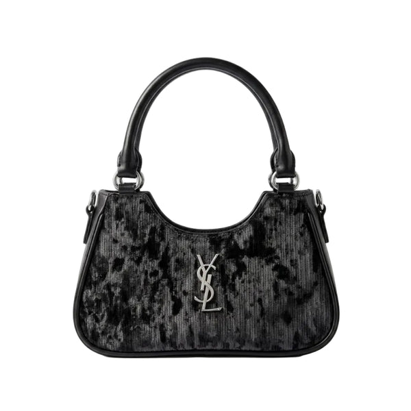 Textured Chain Accent Shoulder Bag